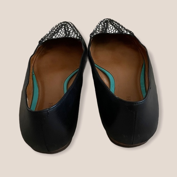 Coach Women’s Oakland 5.5 Flats Black Snake Shoe - Picture 3 of 6